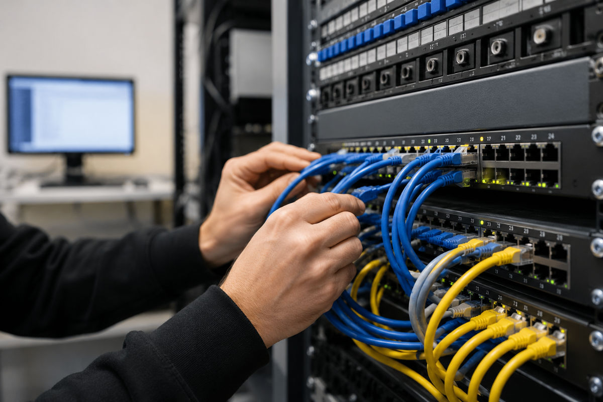 Reti Dati, Cablaggio Strutturato e Armadi Rack reti lan